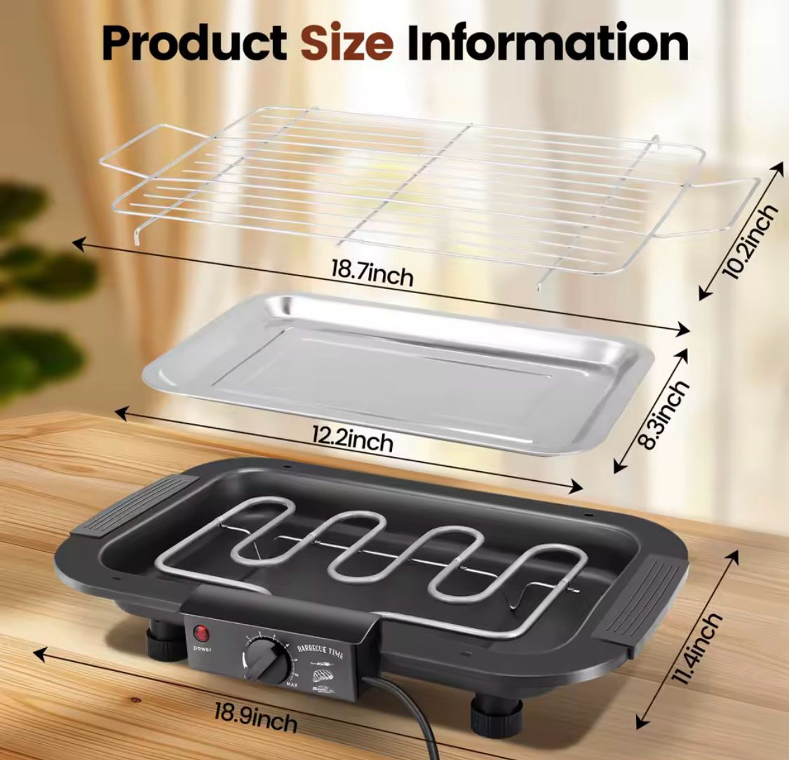 BBQ ELECTRICO 2000W
