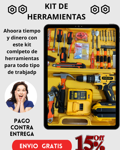SET DE TALADRO AMARILLO